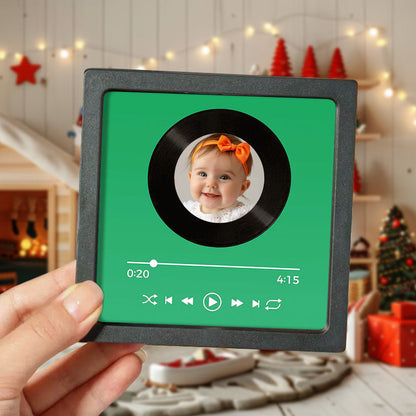 Personalisiertes Musikalbum mit Kühlschrankmagnet – Spielt einen individuellen Song. Fotoalbum-Cover. Einzigartiges Geschenk für Paare, Musikliebhaber und Wohnaccessoires