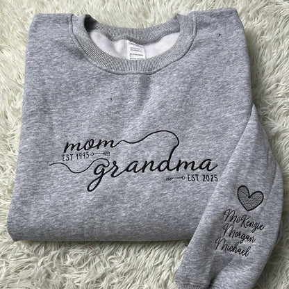 Familienporträt Oversize Kapuzenpullover personalisierter Cartoon-Sweater Familienzusammenführung
