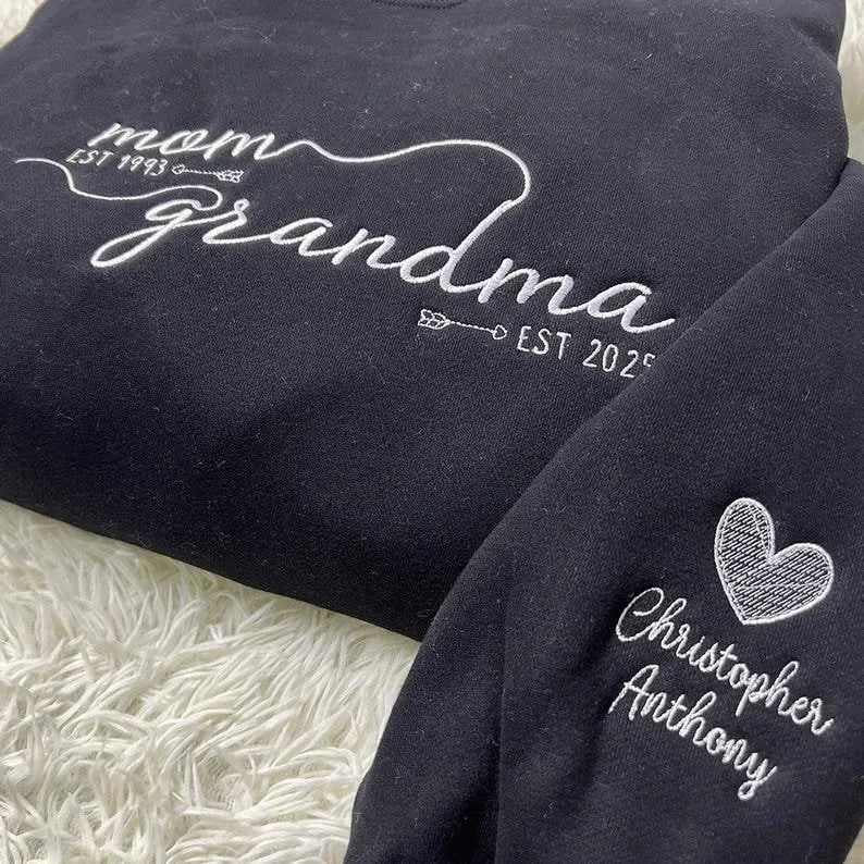 Familienporträt Oversize Kapuzenpullover personalisierter Cartoon-Sweater Familienzusammenführung
