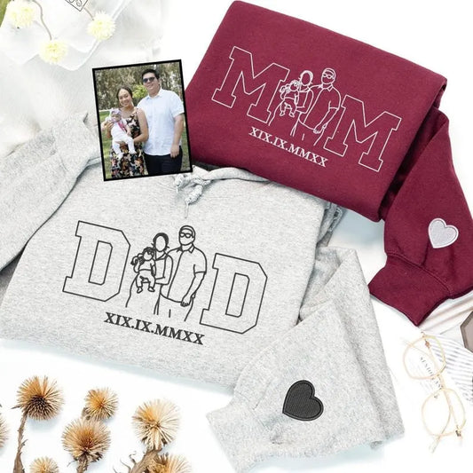 Personalisierter Mama Sweatshirt personalisierbarer Muttername Langarm Herbstgeschenk