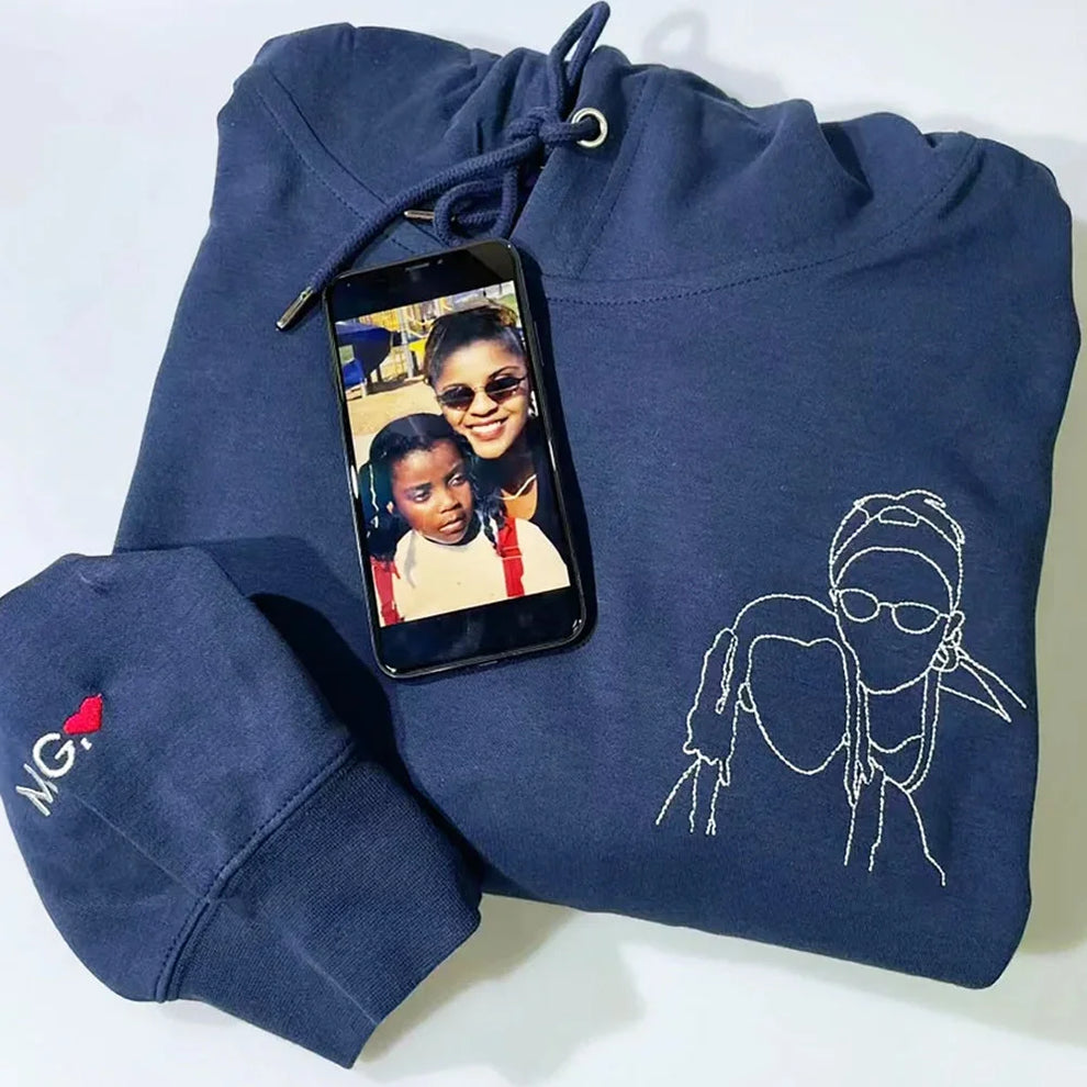 Muttertags-Special: Besticktes Sweatshirt mit individuellem Foto