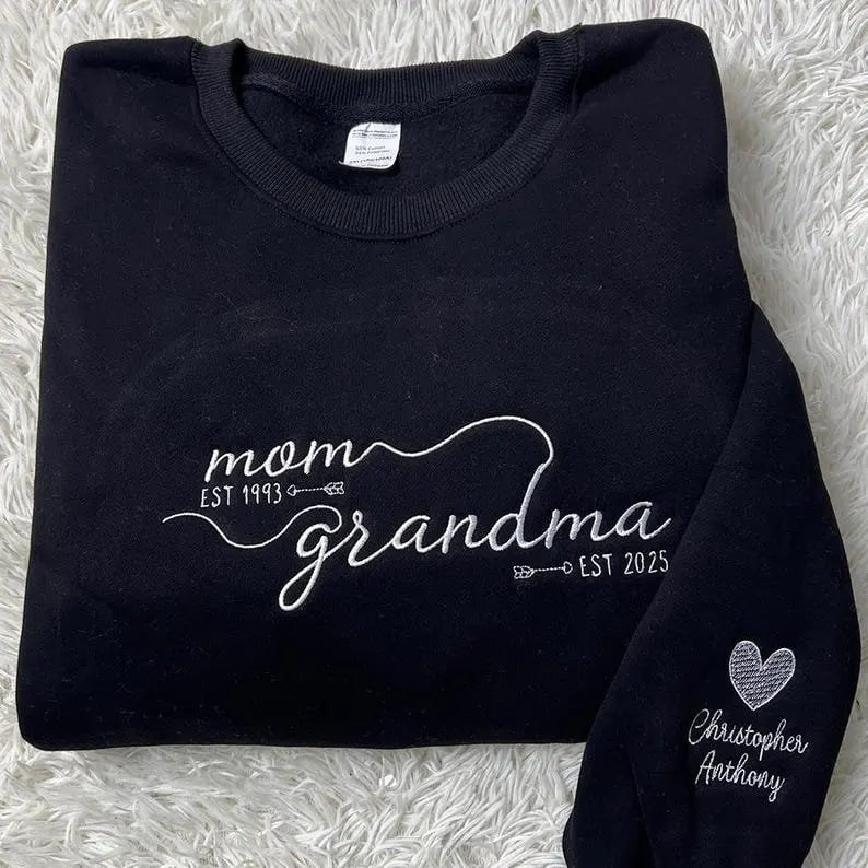 Familienporträt Oversize Kapuzenpullover personalisierter Cartoon-Sweater Familienzusammenführung