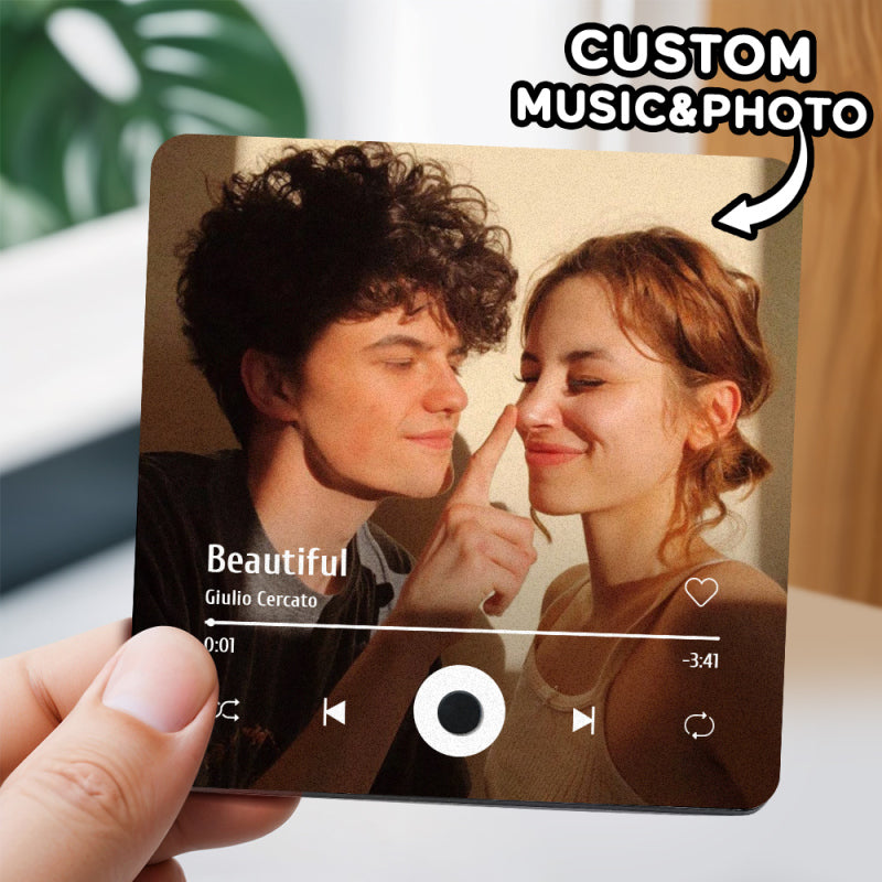 Personalisierter Musik-Kühlschrankmagnet, der ohne Mobiltelefon abgespielt werden kann, Musik-Kühlschrankmagnet Pro, Musik-Wandfotoaufkleber