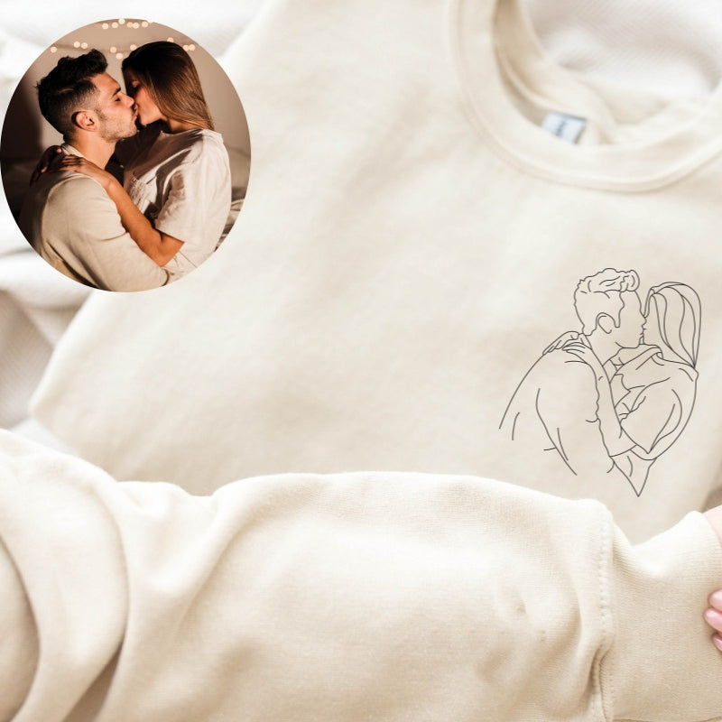 Geschenke für die Liebe Individuell bestickter Sweatshirt-Hoodie