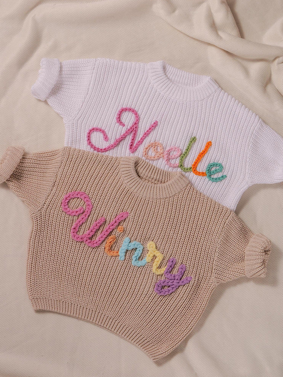 Personalisiertes Baby-Pullover – Ideale Taufe-, Geburtstags- oder Festtagsgeschenk