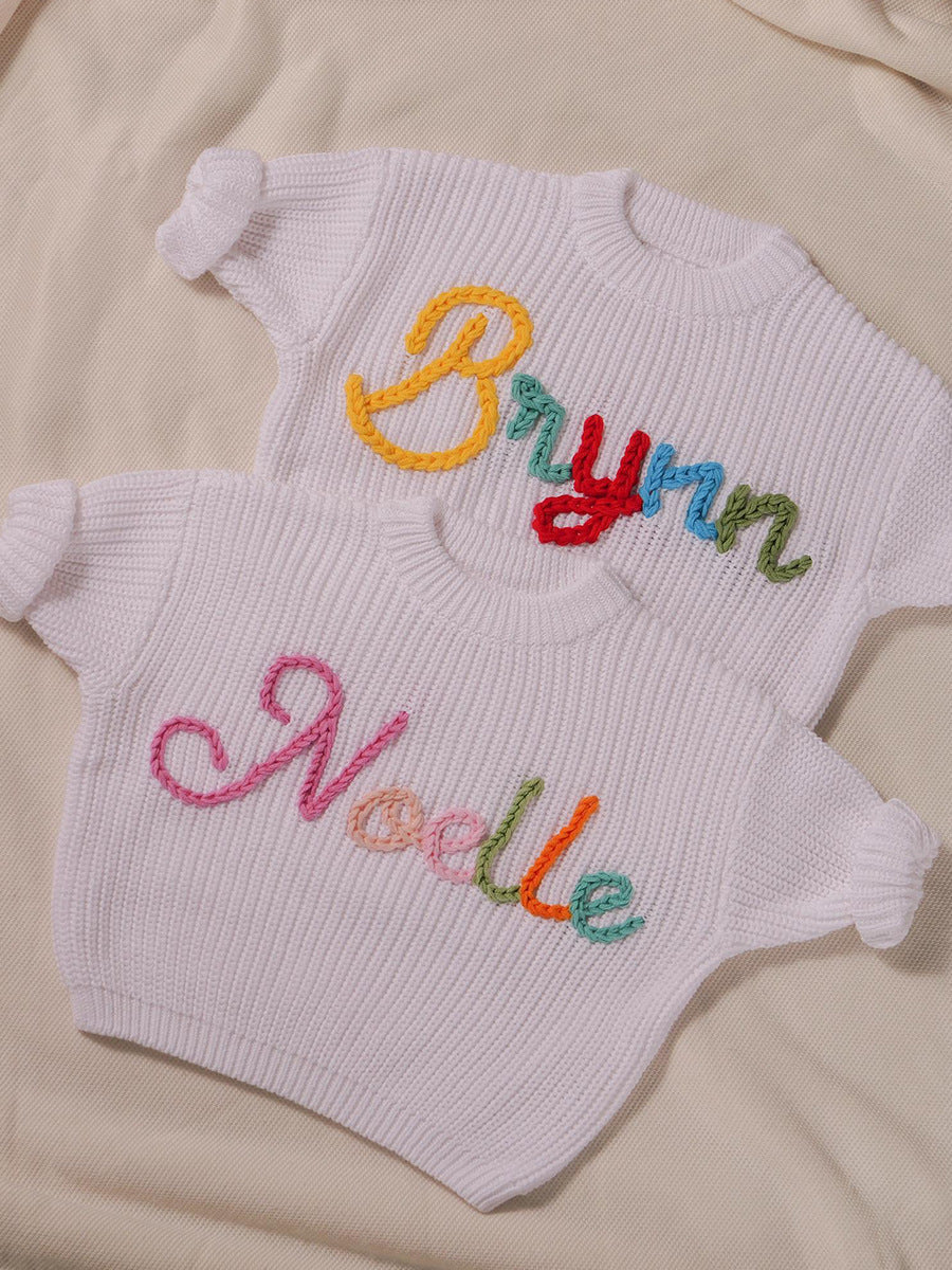 Personalisiertes Baby-Pullover – Ideale Taufe-, Geburtstags- oder Festtagsgeschenk