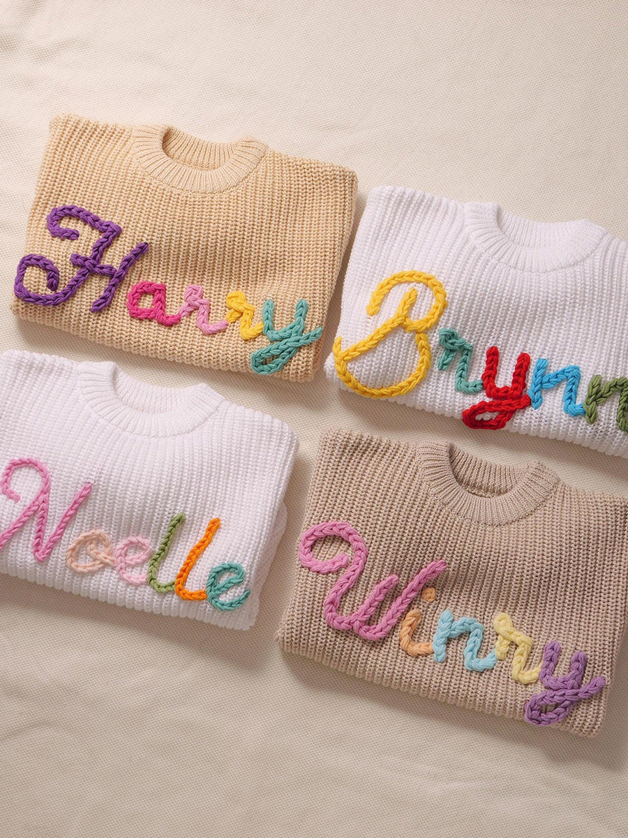 Personalisiertes Baby-Pullover – Ideale Taufe-, Geburtstags- oder Festtagsgeschenk