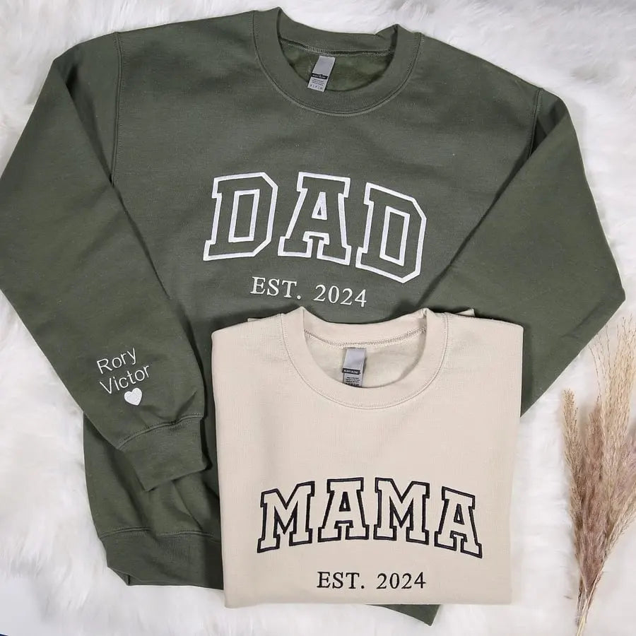 Familienporträt Strickjacke mit Kapuze personalisiertes Familienbild Geschenk für Oma und Opa