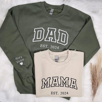 Familienporträt Strickjacke mit Kapuze personalisiertes Familienbild Geschenk für Oma und Opa