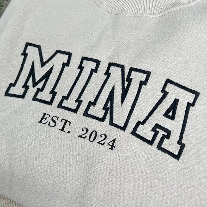 Custom Mama Hoodie personalisierter Muttername mit Kinderhandabdruck einzigartiges Geschenk
