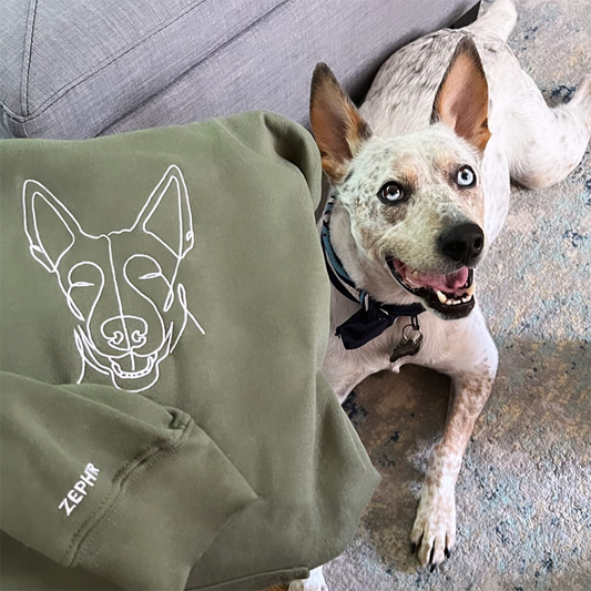 Geschenke für Haustierliebhaber, individuell besticktes Sweatshirt und Kapuzenpullover