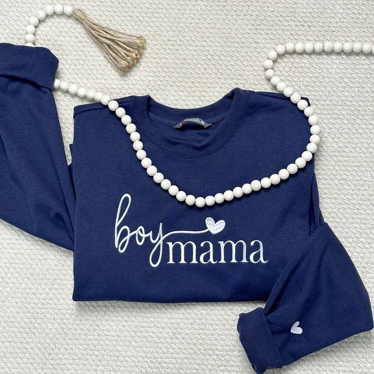 Familienporträt Hoodie mit Kindernamen und Geburtsdatum personalisierter Sweater für Mütter