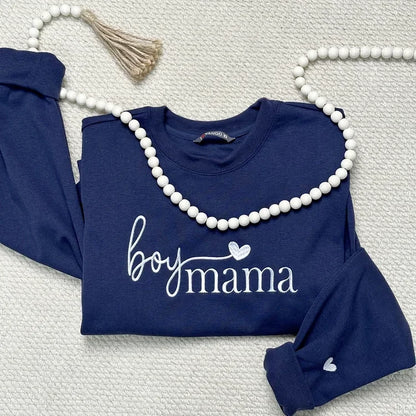 Familienporträt Hoodie mit Kindernamen und Geburtsdatum personalisierter Sweater für Mütter
