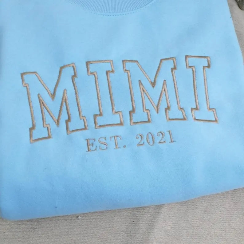 Custom Mama Hoodie personalisierter Muttername mit Kinderhandabdruck einzigartiges Geschenk