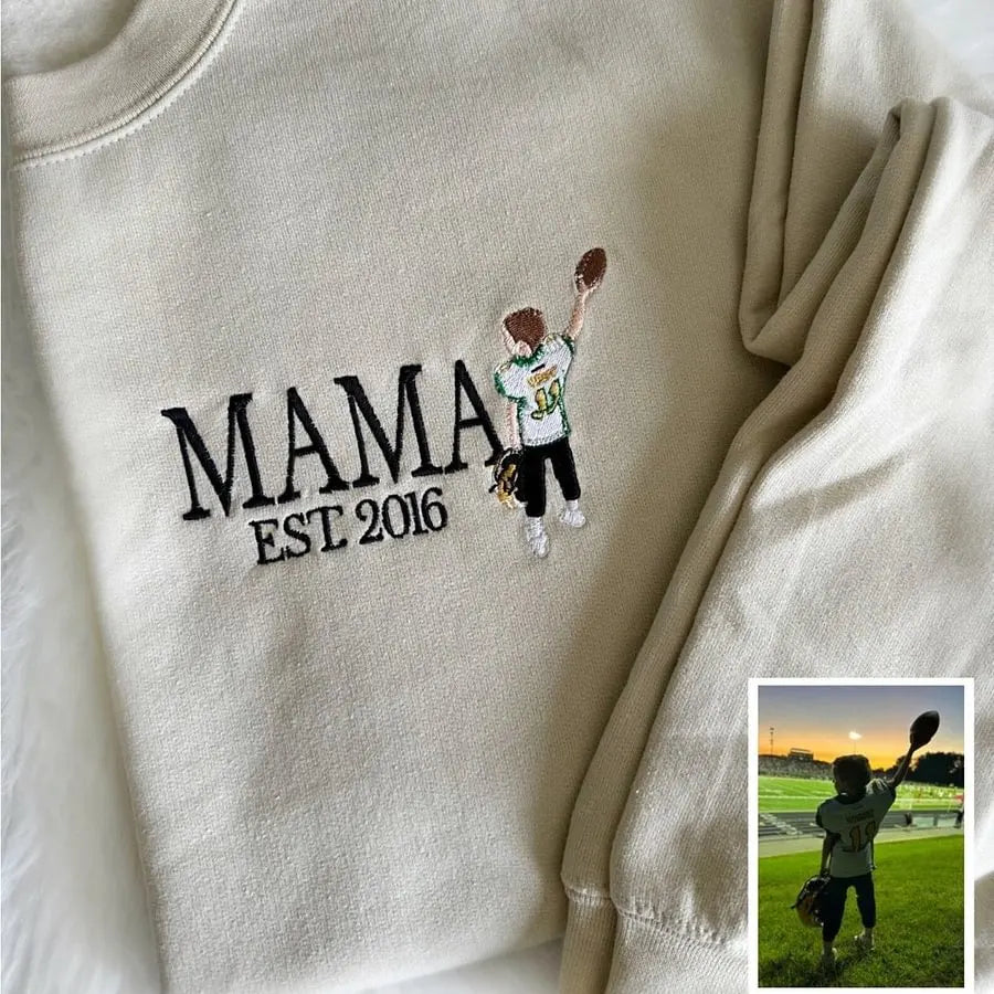 Familienporträt Kapuzenpullover personalisierter Sweater mit Familienzeichnung passende Weihnachts Alternative
