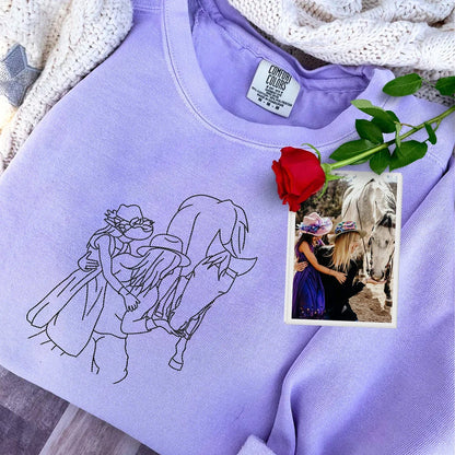 Muttertags-Special: Besticktes Sweatshirt mit individuellem Foto