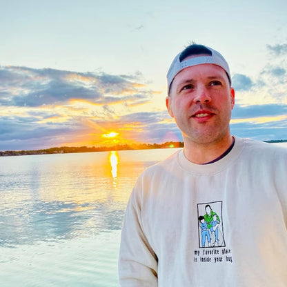 Gesticktes Portrait-Sweatshirt, individuelles Foto auf Hoodie, bestickt, Vater-Portrait-Hoodie von Ihrem Foto