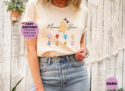 Personalisiertes Mama Bär Shirt, Mama mit Kindernamen auf Sweatshirt, Personalisiertes Mama Shirt, Lustiges Muttertagsgeschenk, Lustiger Mama Bär Hoodie