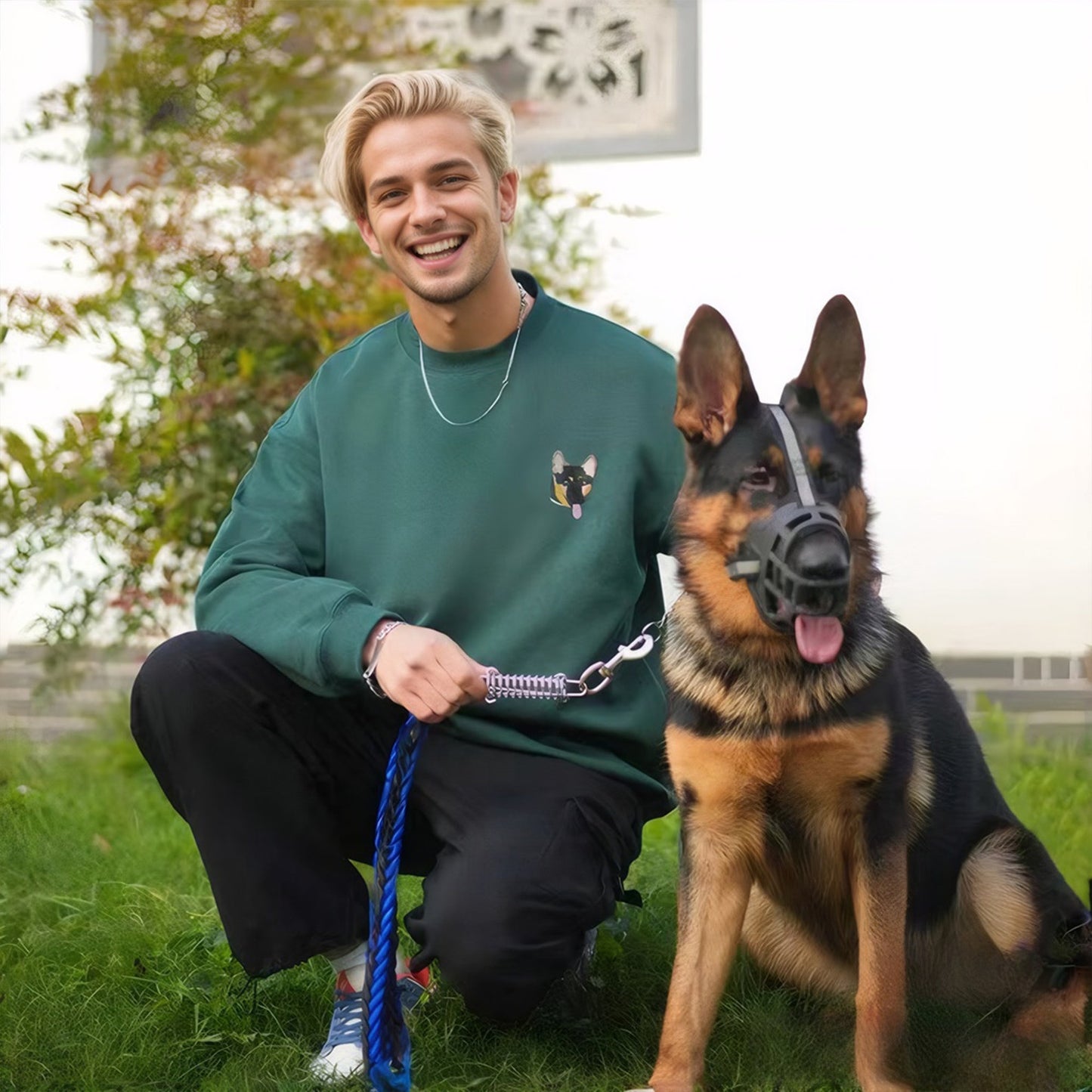 T-Shirt Mit Besticktem Gesicht - Personalisiertes Line Art Shirt, Gesichtsloses Shirt, Pet Art T-Shirt, Personalisiertes Geschenk Für Freundin, Paar, Geschenke Für Tierliebhaber