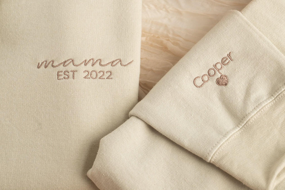 Besticktes Sweatshirt für Papa, Sweatshirt für Mama, Sweatshirt für Mama und Papa, bestickte passende Sweatshirts für Mama und Papa