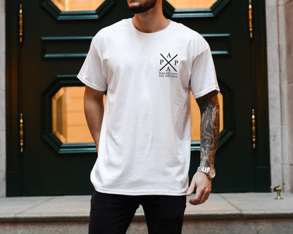 Personalisiertes Papa T-Shirt mit Namen und Geburtsjahren der Kinder - das perfekte Vatertags- und Geburtstagsgeschenk. Geschenkidee für Papa.