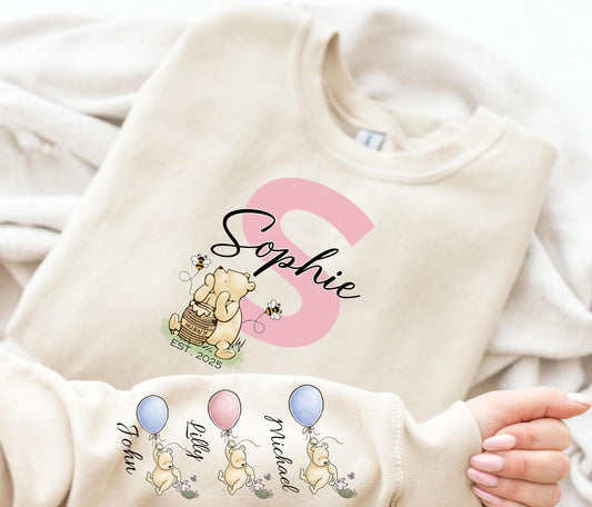 Personalisiertes Mama Bär Sweatshirt, Personalisiertes Mama Sweatshirt, Mama Shirt, Geschenk für Mama, Geschenk für Oma, Muttertagsshirt, Neues Mama Sweatshirt
