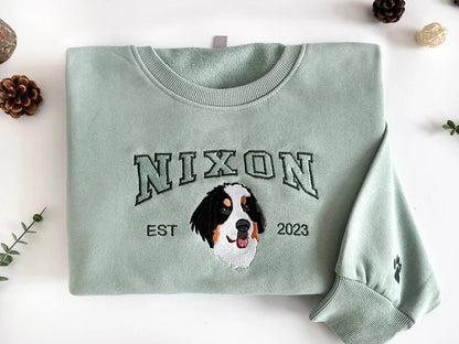 Personalisiertes Hunde-Sweatshirt, individueller Haustier-Gesichts-Hoodie von Ihrem Foto