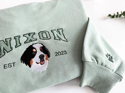 Personalisiertes Hunde-Sweatshirt, individueller Haustier-Gesichts-Hoodie von Ihrem Foto