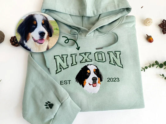 Personalisiertes Hunde-Sweatshirt, individueller Haustier-Gesichts-Hoodie von Ihrem Foto