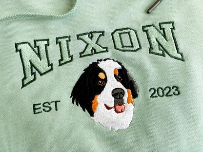 Personalisiertes Hunde-Sweatshirt, individueller Haustier-Gesichts-Hoodie von Ihrem Foto