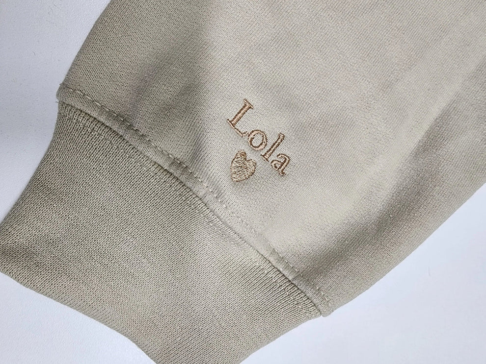 Mama Besticktes Sweatshirt, Personalisiertes Mama-Shirt mit Kindernamen, Schwangerschafts-Enthüllung für neue Mama, Muttertagsgeschenk, Kindernamen