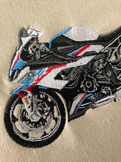 Motorrad, Freund, bestickte Auto-Kapuzenpullover, individuelles Liebesgeschenk für Freund, Auto-Enthusiasten, Geschenk