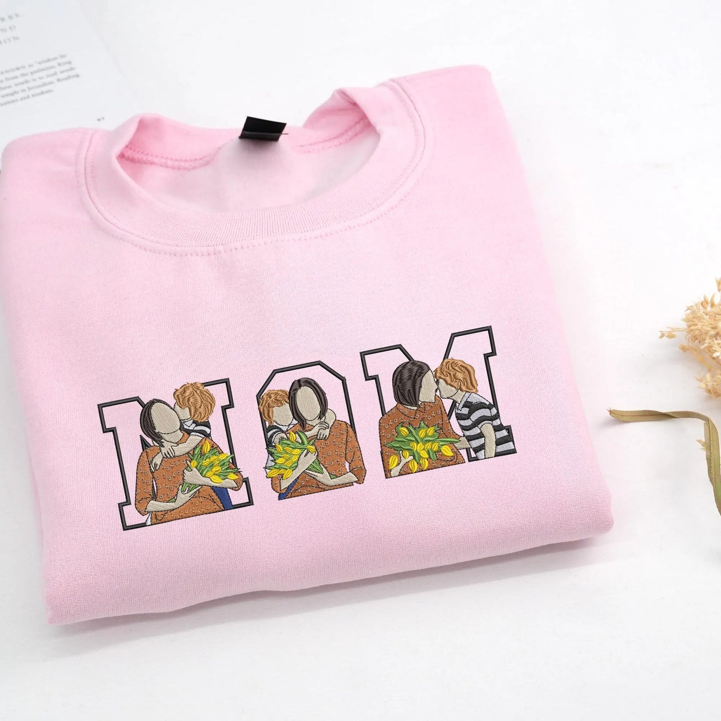 Personalisierter Hoodie mit Fotostickerei für Mama – Das beste Muttertagsgeschenk aller Zeiten, mit Liebe personalisiert